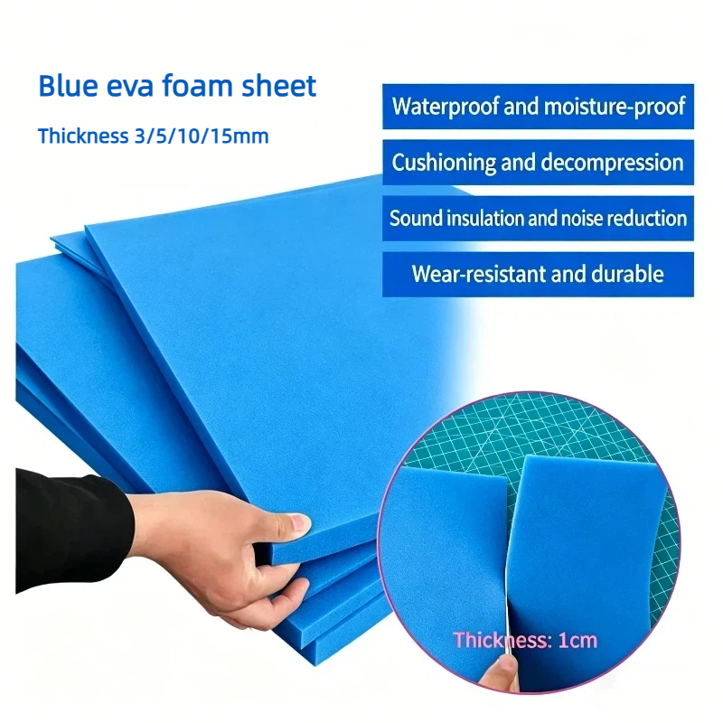 Pe Foam Sheet - 1pc Thickness 3/5/10/15mm Blue EVA Foam