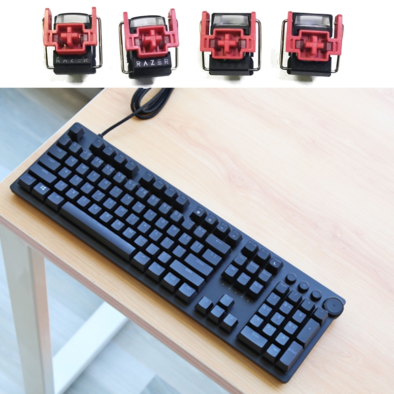 Gaming Keyboard Ergo - 4Pcs V2 Slient Liner Red Optical