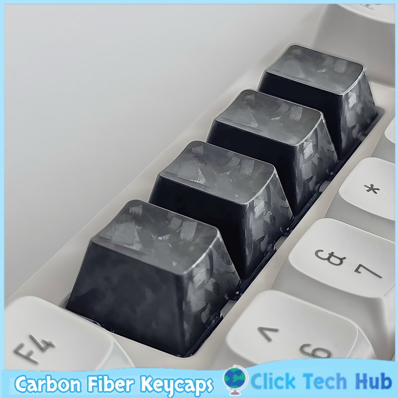 Keyboard Gaming Black - Black Carbon Fiber Keycaps 1pcs Esc
