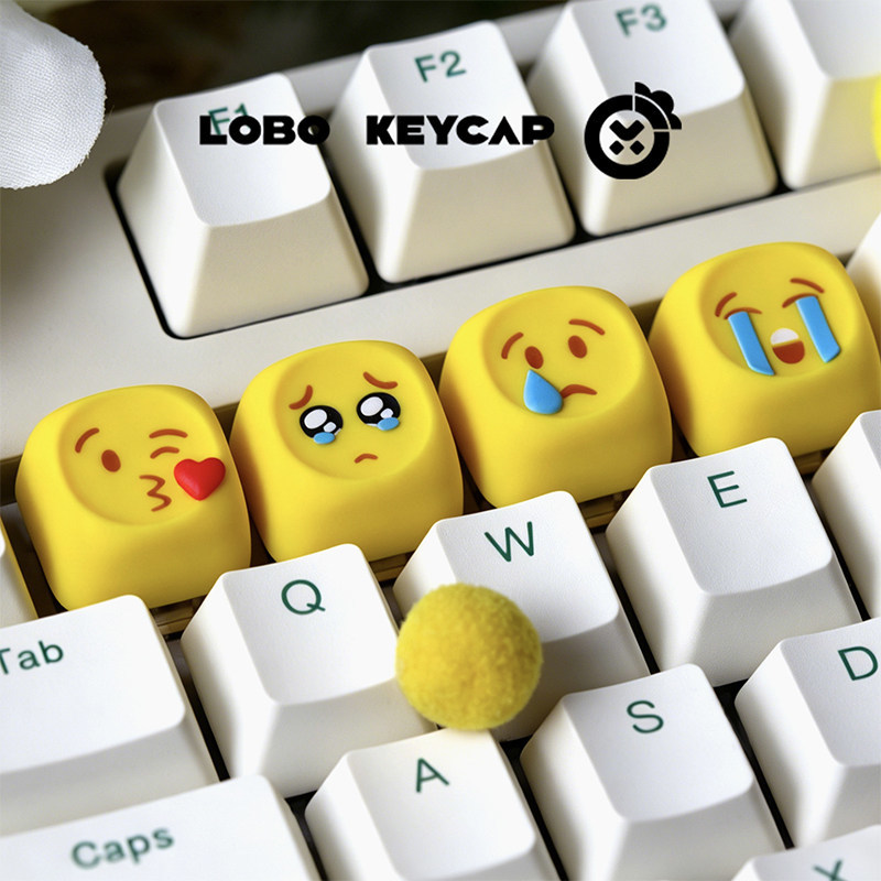 Hot Emoji Keycaps Kawaii Perso - Gaming Keyboard Emoji ulasan dan harga