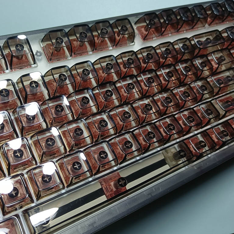 132 Keys Crystal Transparent K - Keyboard Gaming Black ulasan dan harga