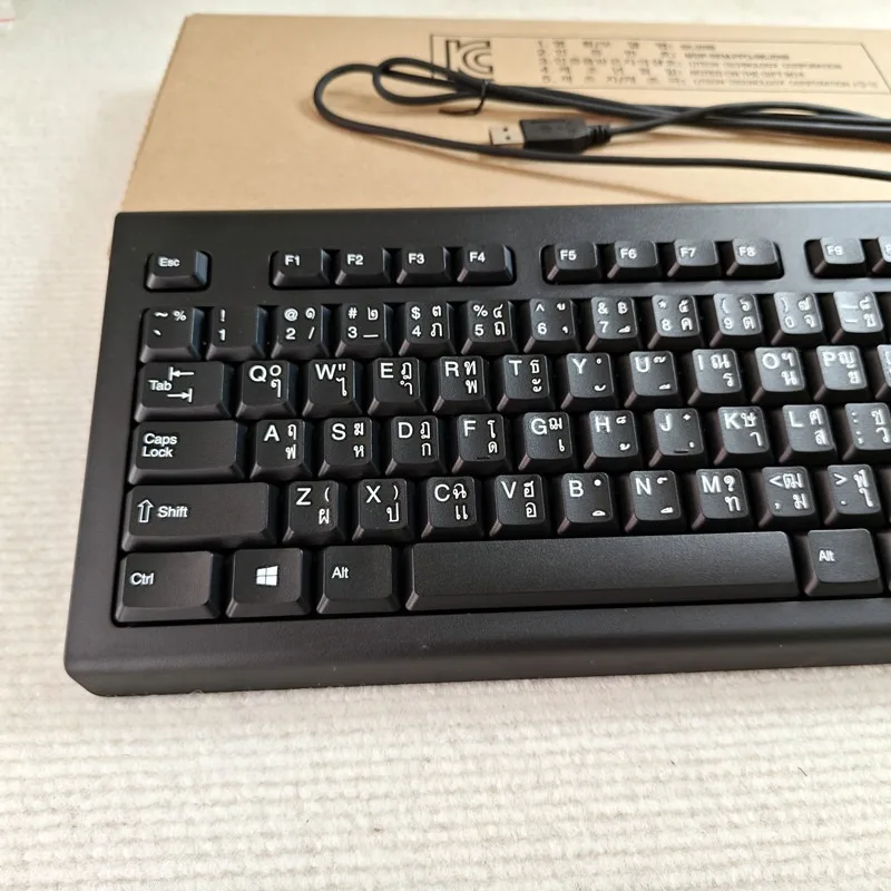 Thai layout USB wired keyboard - Gaming Keyboard Blue Switches ulasan dan harga