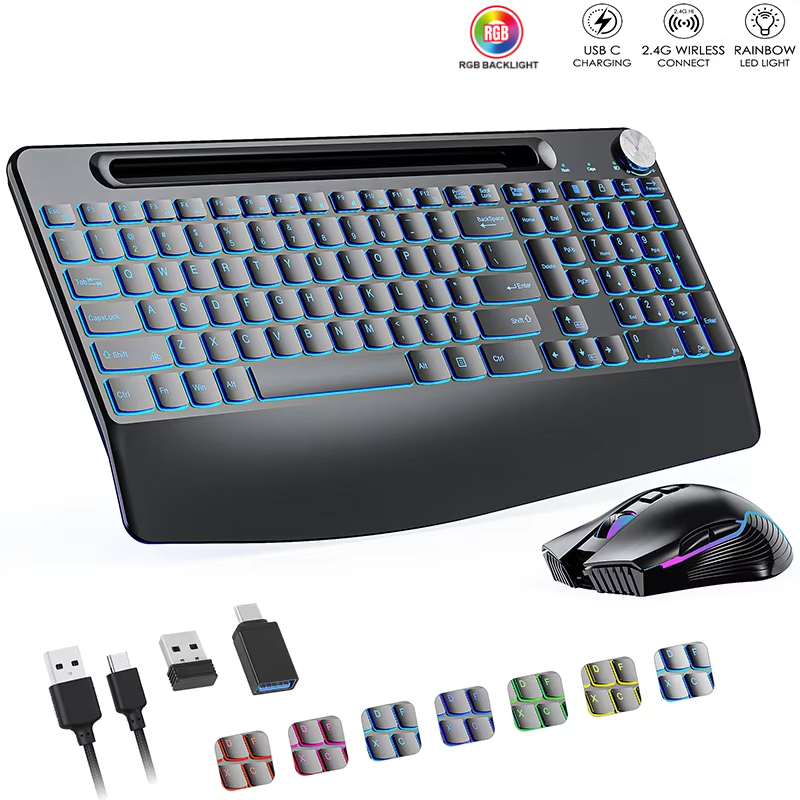2.4G&Type-C Wireless Keyboard  - Gaming Keyboard And Mouse Combo ulasan dan harga