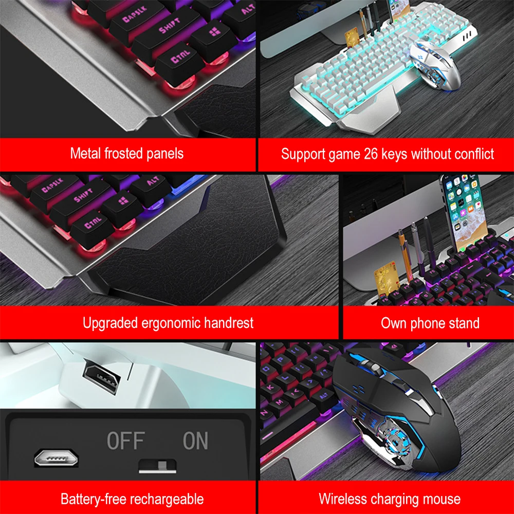 K680 Rechargeable 2.4G wireles - Gaming Keyboard And Mouse Combo ulasan dan harga