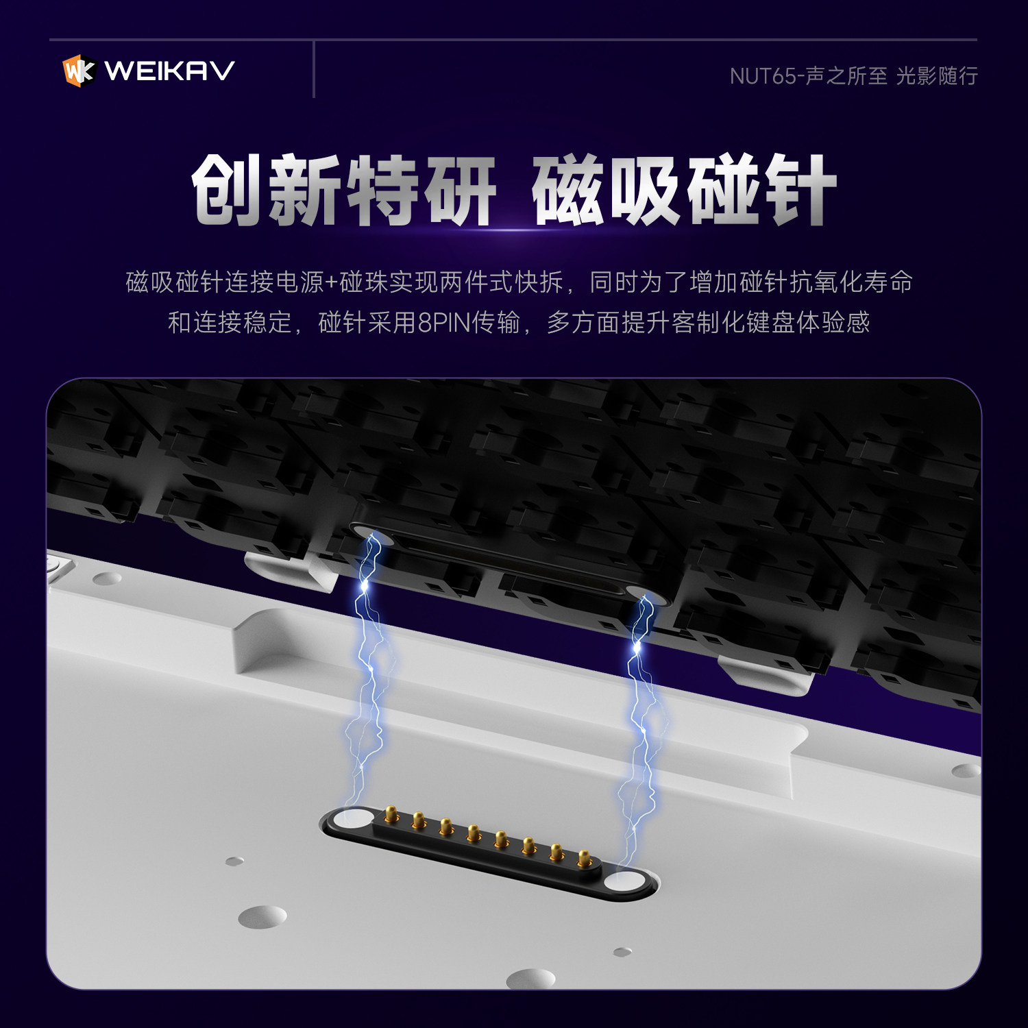 New Weikav Nut65 Aluminum Mech - Gaming Keyboard Mechanical Wireless ulasan dan harga