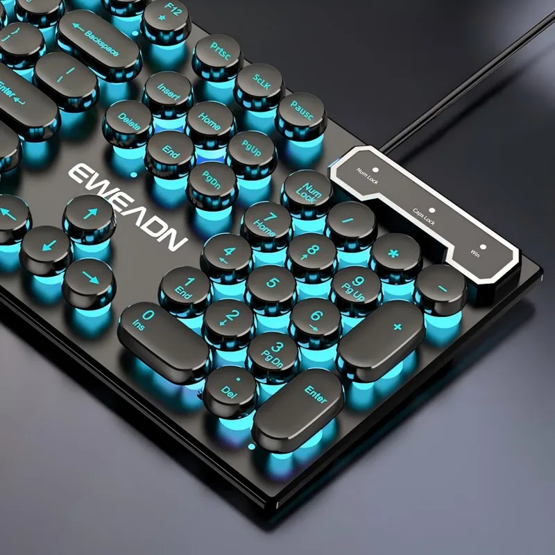 Retro Punk Mechanical Feel Key - Gaming Keyboard Mechanical Wireless ulasan dan harga