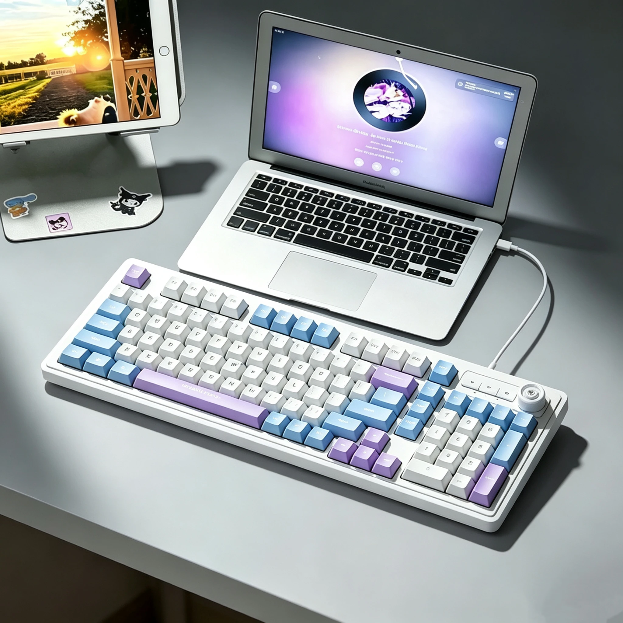 98Keys Wired Keyboard RGB Glow - Gaming Keyboard No Noise ulasan dan harga