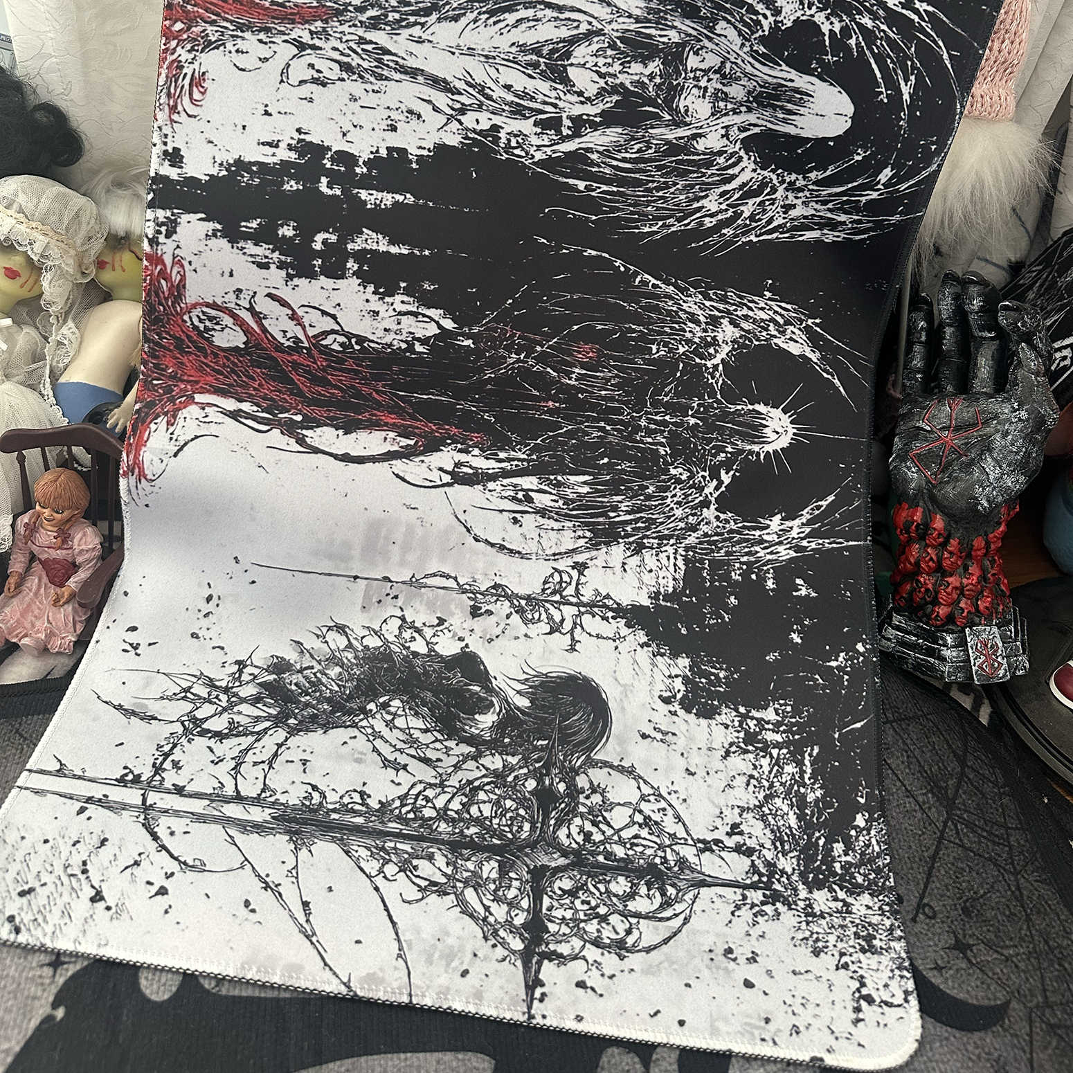 Dark Angel Art Design Large Si - Keyboard Gaming Black ulasan dan harga