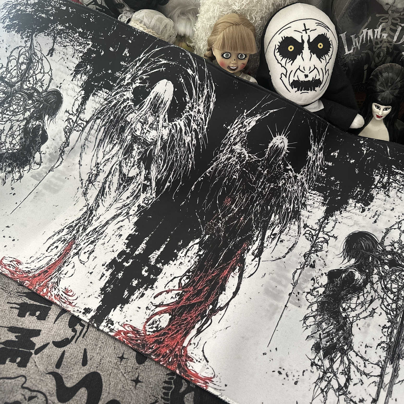 Dark Angel Art Design Large Si - Keyboard Gaming Black ulasan dan harga