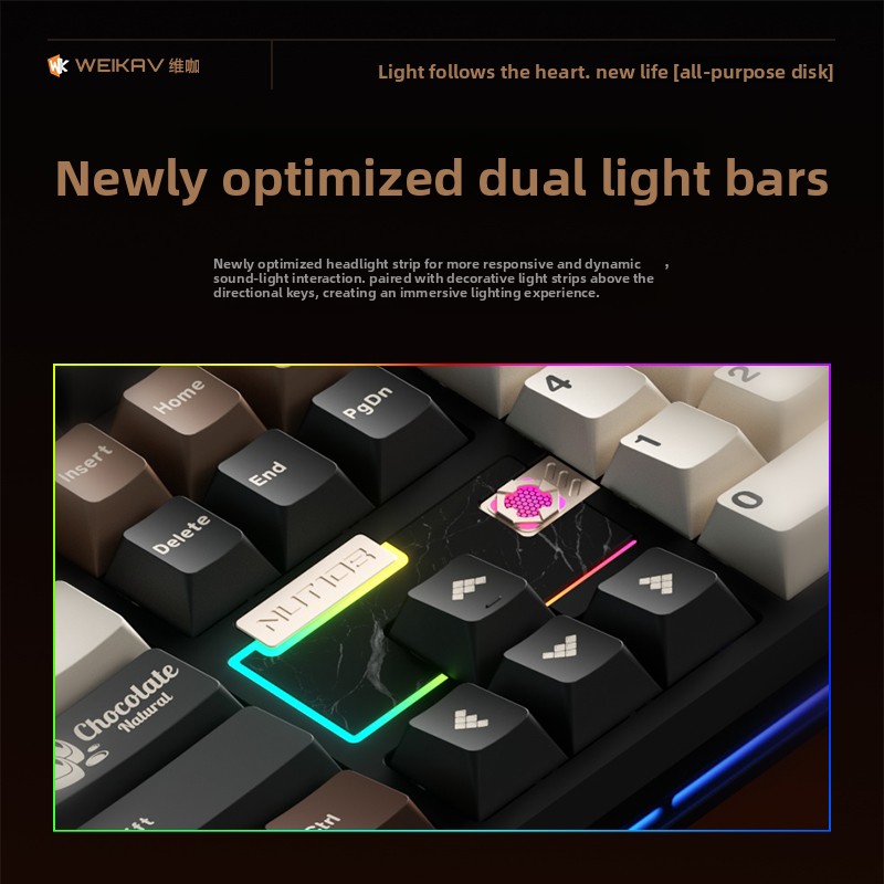 WEIKAV NUT108 Mechanical Keybo - Gaming Keyboard Ergo ulasan dan harga