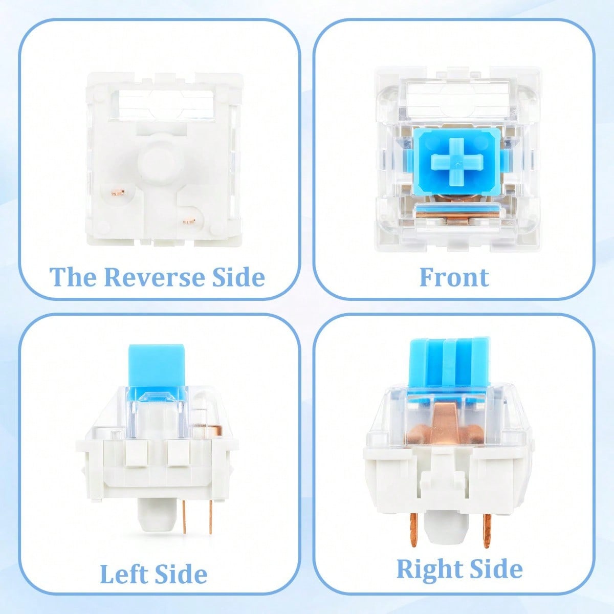 100 Practical Blue Switches, H - Gaming Keyboard Blue Switches ulasan dan harga