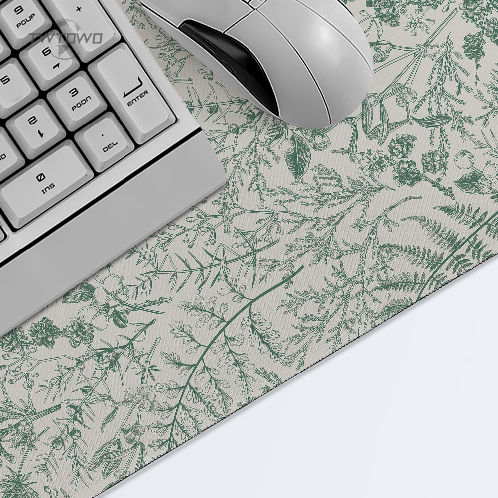 Mouse Pad Gaming Green Flower  - Gaming Keyboard And Mouse Combo ulasan dan harga