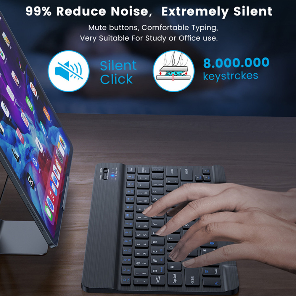10 lnch  Wireless  Bluetooth M - Gaming Keyboard Mechanical Wireless ulasan dan harga