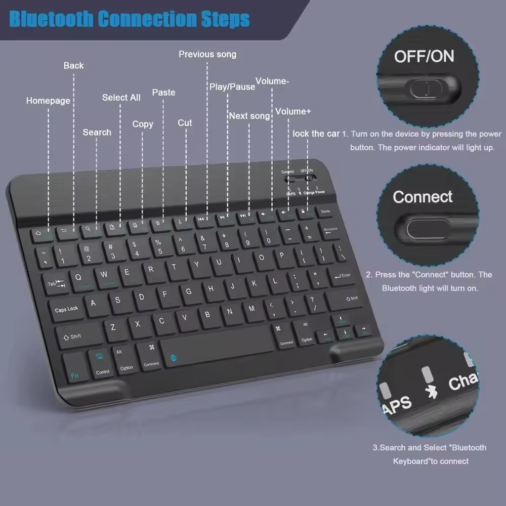 Bluetooth Wireless Keyboard Mo - Gaming Keyboard Mechanical Wireless ulasan dan harga