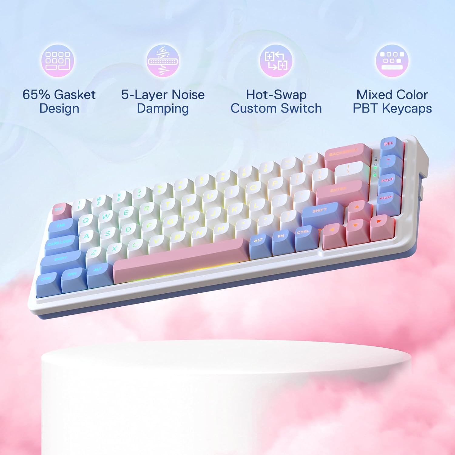 Redragon K709 PRO 65% Wireless - Gaming Keyboard No Noise ulasan dan harga