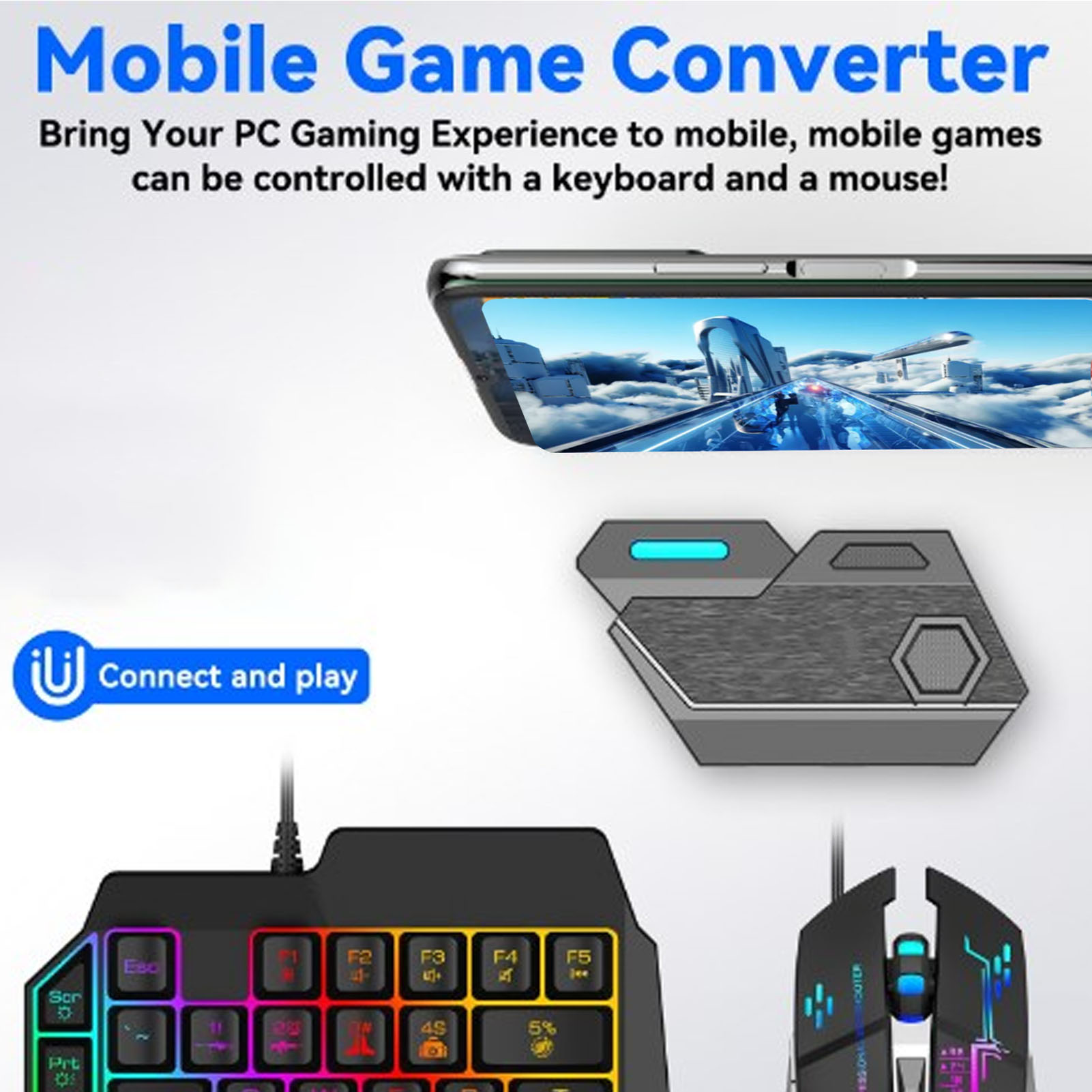 Mobile Game Combo Pack Bluetoo - Gaming Keyboard And Mouse Combo ulasan dan harga