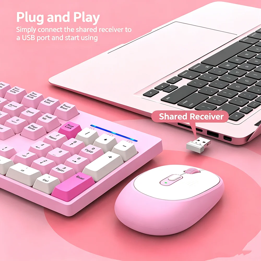 KEBIDUMEI 2.4G Wireless Keyboa - Gaming Keyboard And Mouse Combo ulasan dan harga