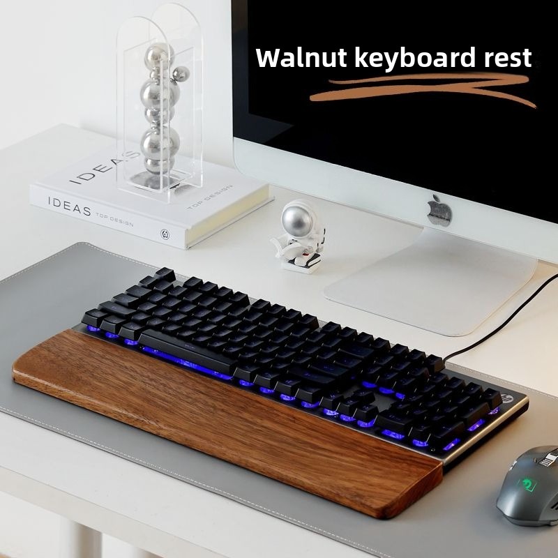 Solid Wood Keyboard Palm Rest  - Gaming Keyboard Ergo ulasan dan harga