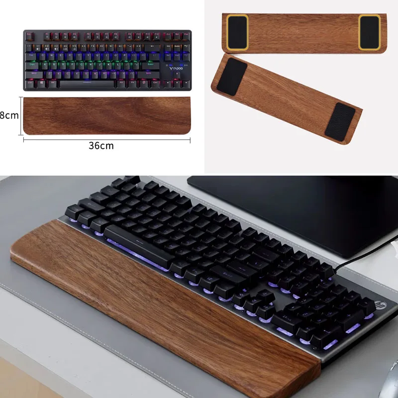 Solid Wood Keyboard Palm Rest  - Gaming Keyboard Ergo ulasan dan harga