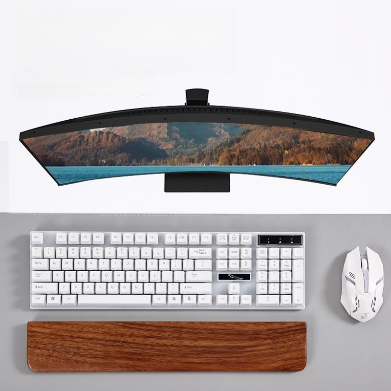 Solid Wood Keyboard Palm Rest  - Gaming Keyboard Ergo ulasan dan harga