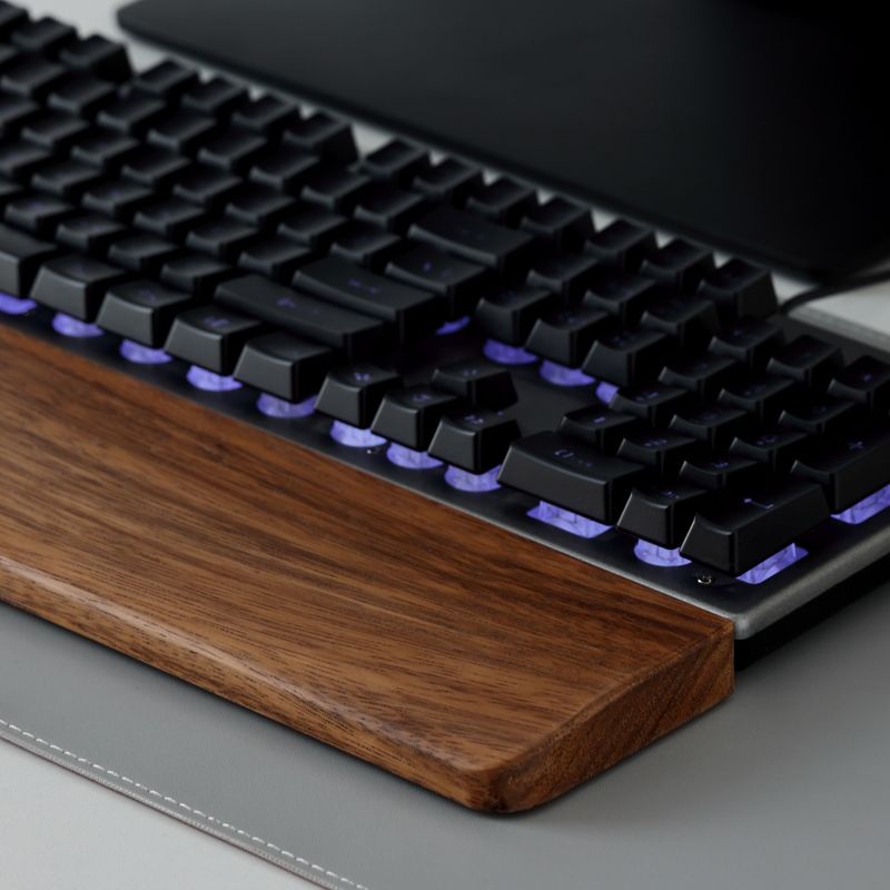 Solid Wood Keyboard Palm Rest  - Gaming Keyboard Ergo ulasan dan harga