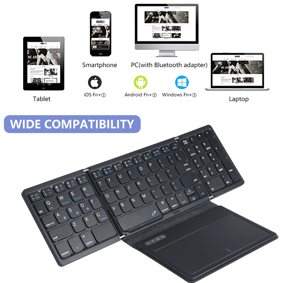 BOW Foladable Bluetooth Keyboa - Gaming Keyboard Budget ulasan dan harga