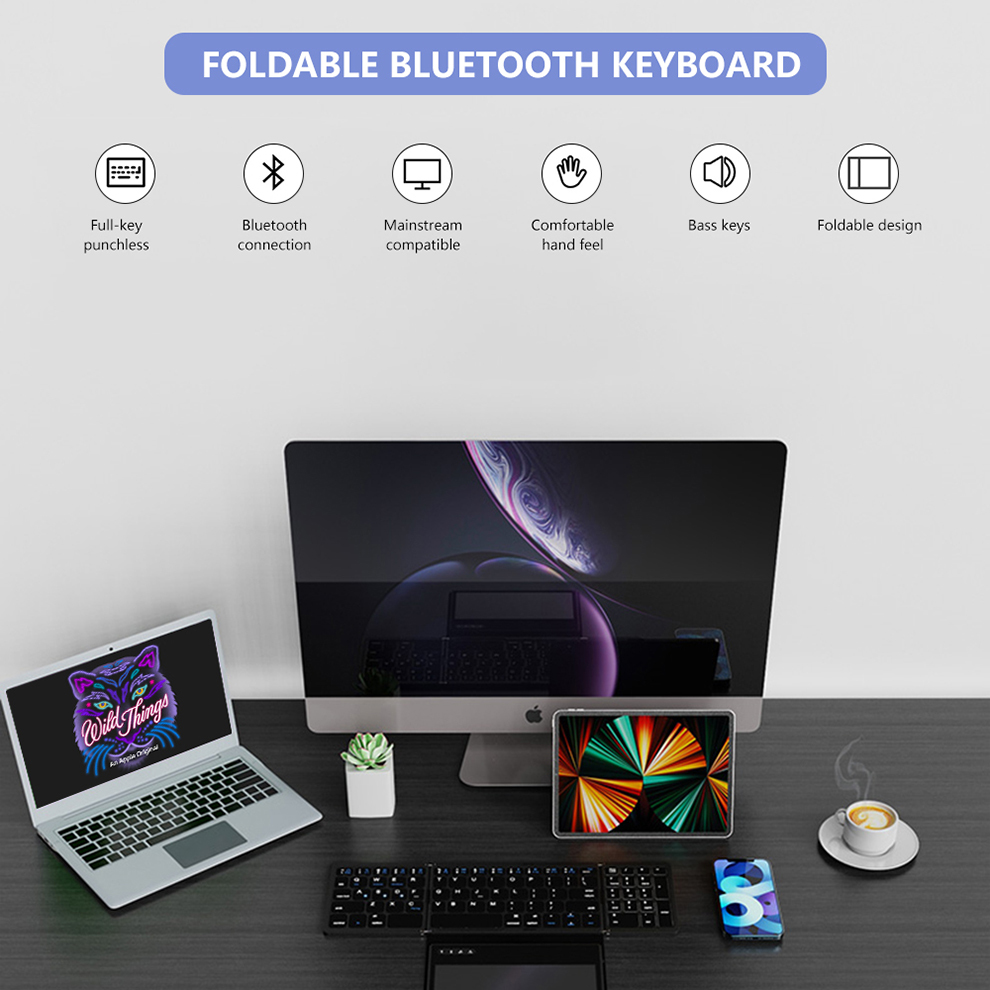 BOW Foladable Bluetooth Keyboa - Gaming Keyboard Budget ulasan dan harga