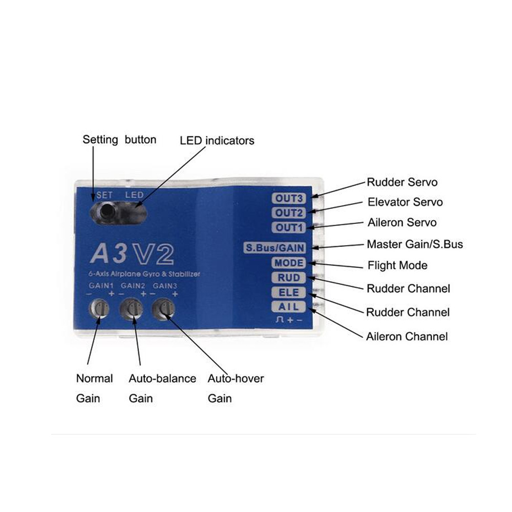 High Quality 3 Axis Gyro A3 V2 - Stabilizer Screw In ulasan dan harga