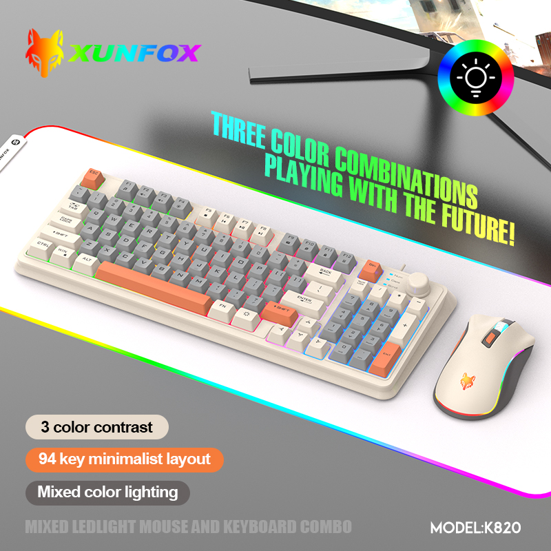 K820 USB Wired Game Keyboard M - Gaming Keyboard And Mouse Combo ulasan dan harga