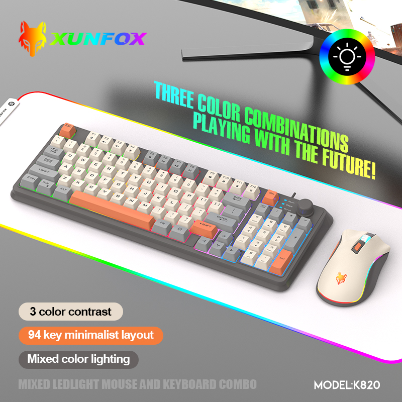 K820 USB Wired Game Keyboard M - Gaming Keyboard And Mouse Combo ulasan dan harga