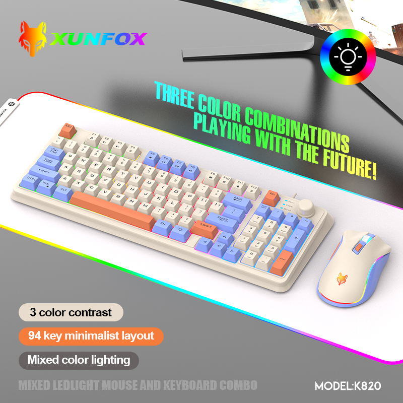 K820 USB Wired Game Keyboard M - Gaming Keyboard And Mouse Combo ulasan dan harga