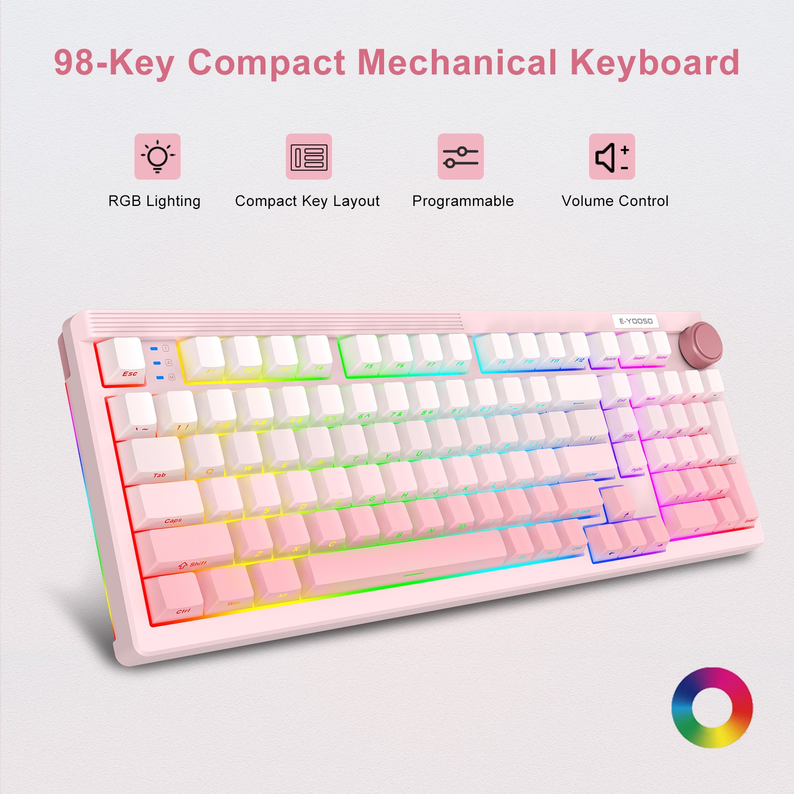 E-YOOSO 98 Keys Mechanical Key - Gaming Keyboard E Yooso ulasan dan harga