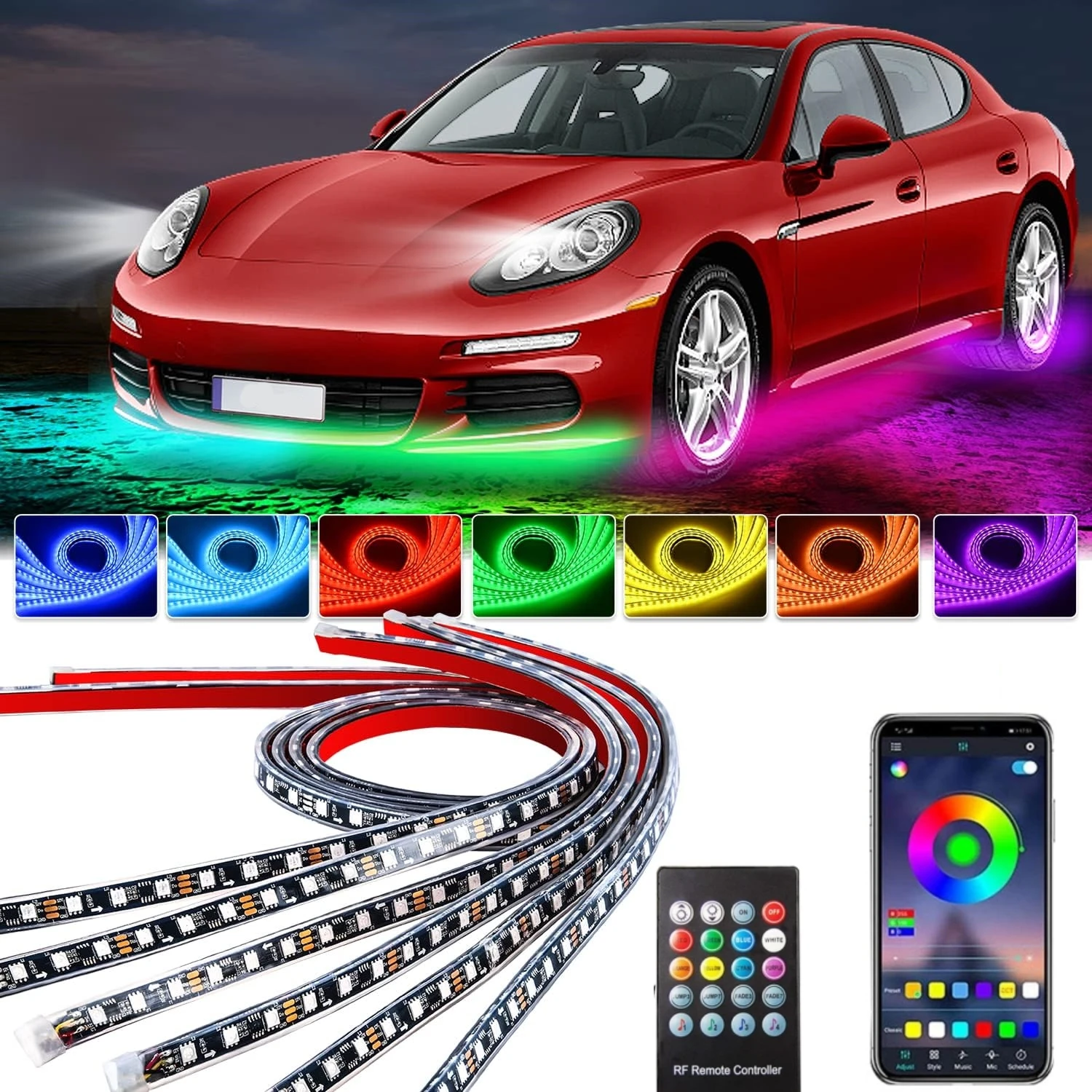 Car Underglow Neon Light Flexi - Rgb Underglow Strip ulasan dan harga