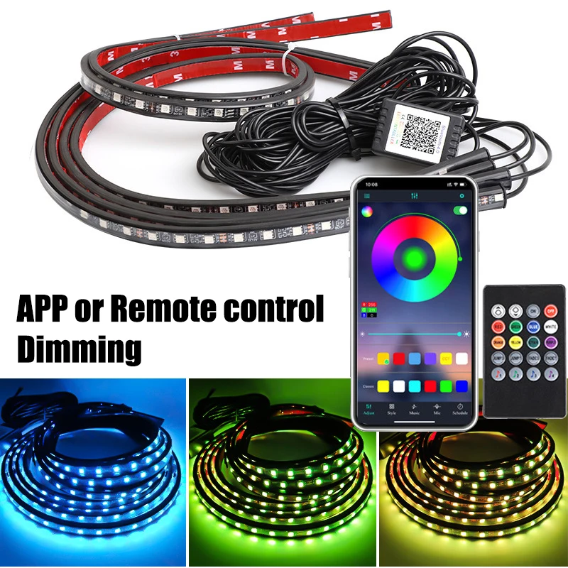 RGB Flexible LED Light bar Car - Rgb Underglow Strip ulasan dan harga
