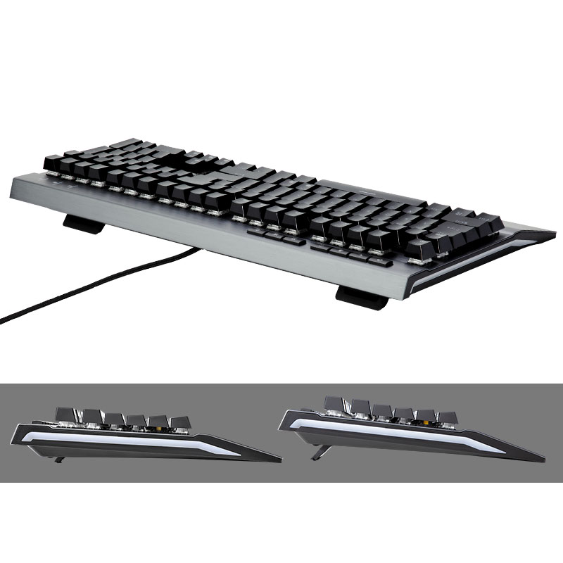 HEXGEARS GK739 Hot Swappable d - Gaming Keyboard Blue Switches ulasan dan harga
