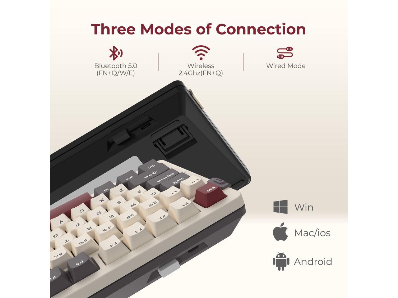 Rosewill Neon S75 Wireless Mec - Gaming Keyboard Blue Switches ulasan dan harga
