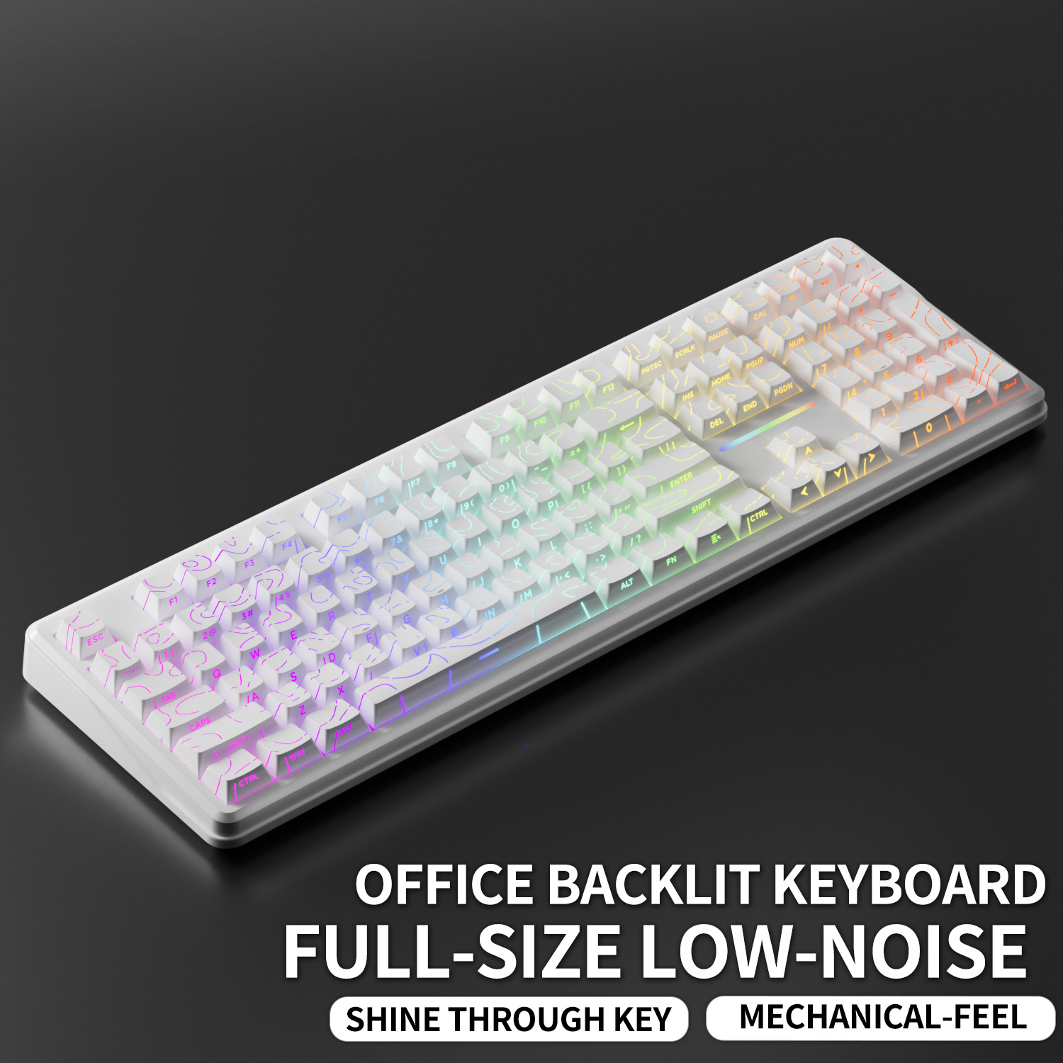 V108 Pro Wired & Wireless Keyb - Gaming Keyboard No Noise ulasan dan harga